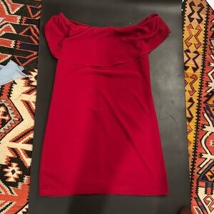 Red (off the shoulder) Dress